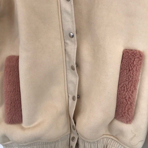 Mink Pink Beige/pink Suede Jacket - Picture 2 of 6